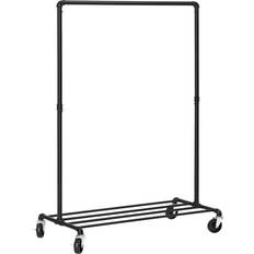 Black Clothes Racks Songmics on Wheels Clothes Rack