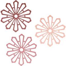 Pink Trivets Insulated Silicone Carved