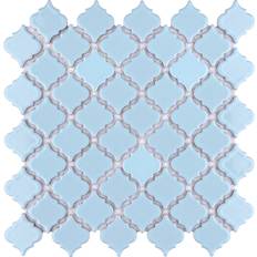 Tiles Merola Tile FKOLTR Hudson Tangier 2" 2" Specialty Arabesque/Baroque and Wall Mosaic Glossy Porcelain Visual