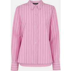 Clothing Whistles Women's Stripe Boxy Fit Shirt Pink/Multi