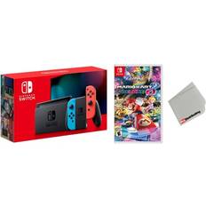 Game Consoles Nintendo Switch 32GB Console Neon Joy-Con Bundle with Mario Kart 8 Deluxe Game Import with US Plug