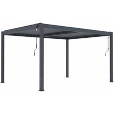 Gråa Paviljonger Fornorth Pergola Lounge 4x3 m Mörk Grå