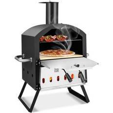 Outdoor Pizza Ovens Costway Outdoor Pizza Oven with Anti-scalding