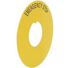 LWE16300 Betegnelsesskilt Ø 60 mm Emergency Stop Gul