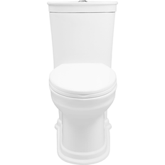 Toilets Swiss Madison Celeste One-Piece Elongated Toilet Dual-Flush 1.1/1.6 Gpf 30.7" x 16.25" 30.25" White