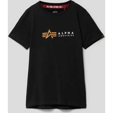 Alpha Industries Label T Kids Teens Tøj - Black