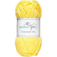 Garn Chunky Acrylic 50g Ljusgul