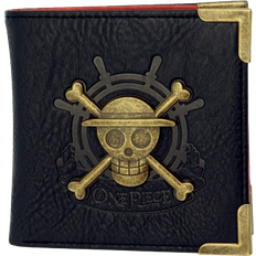 One Piece Wallet Skull - Black