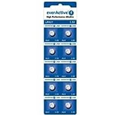 everActive AG1 LR621 LR60 Alkaliska Knappcellsbatterier 10 St