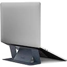 Laptopstativ, osynligt smalt justerbart laptopstativ för skrivbordet, bärbart stativ för bärbara datorer upp till 16 tum, rymdgrå