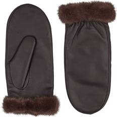 Kamella Leather Gloves - Brown