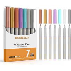 Metallic Pens for Cricut Maker 3/Maker/Explore 3/Air 2/Air 1.0 Medium Point Metallic Tips 7 Colors Markers for scrap-booking Writing Compatible with