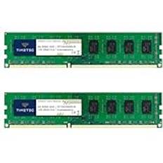 TIMETEC 16 GB 2 x 8 GB DDR3 1333 MHz PC3-10600 icke-ECC obuffered 1,5 V CL9 2Rx8 Dual Rank 240 stift UDIMM för stationär dator 16 GB 2 x 8 GB