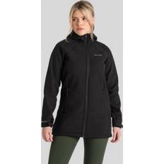 Craghoppers Women Jackets Craghoppers Womens Gwen Hooded Softshell Jacket: Black: 12