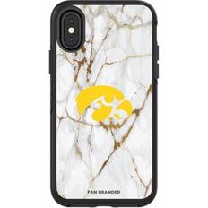 Fan Brander Black Iowa Hawkeyes iPhone Symmetry Marble Case