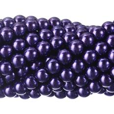 Purple DIY Rubyca RUBYcA 200Pcs czech Tiny Satin Luster glass Pearl Round Beads Jewelry Making 4mm Amethyst Purple