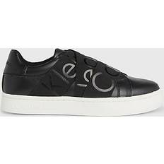 Calvin Klein Leather Slip-On Trainers Black