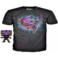 Funko POP! and Tee Marvel Black Panther [Blacklight] with Size XL T-Shirt Collectors Box Exclusive