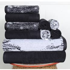 Superior 10-piece Bath Towel Black