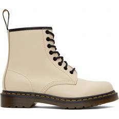 Beige Lace Boots Dr. Martens Beige 1460 Lace-Up Boots PARCHMENT BEIGE SMOO