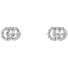 Gucci GG Running Earrings - Silver/Transparent