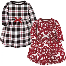 Organic/Recycled Materials Dresses Touched By Nature Infant Organic Cotton Long-Sleeve Dresses - Red Winter Folk