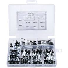 Rivets Greenzech 120Pcs Black Blind Rivet Assortment Kit M2.4 M3.2 M4 Riveter