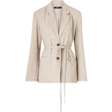 Gina Tricot Oversized Blazer - Beige Melange