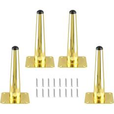 Metal Table Legs Seimneire Straight conical Gold Table Leg 15.2cm 4pcs