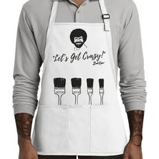 Delantales Let's Get Crazy Three Pocket Adult Apron Delantal Blanco