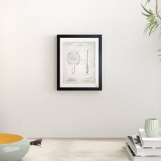 East Urban Home 'Table Tennis Racket' Graphic Framed Art