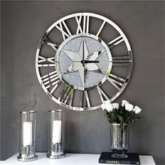 Fairmont Park Phobos Crushed Glass Wall Clock