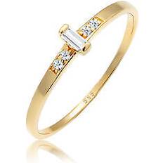 Ringe Elli Goldring ring verlobungsring gold 585 gelbgold diamant topas brilliant elli mm