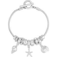 Lipsy Silver Coastal Charm Bracelet Gift Boxed