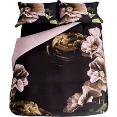 Ted Baker Bed Linen Ted Baker Floral Sateen 220 Count Duvet Cover Black