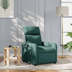 Gröna - Reclinerfåtöljer vidaXL mörkgrön tyg Fåtölj