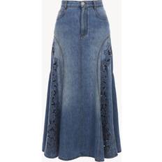 Lin Jupes Chloé Embroidery Midi Skirt