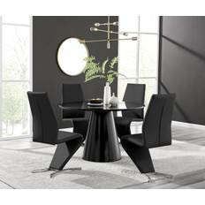 Canora Grey Edzard Statement Pedestal Round Dining Set