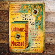 Yellow Wall Decor East Urban Home Colmans Mustard Superfine Sign Wall Decor