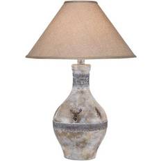 Table Lamps Stag Oak White Wash Hydrocal