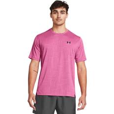 Under Armour Mens Training Tech Vent Geotea T-shirt Pink/black, Pink, 2Xl, Men