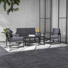 OutSunny Cushioned Aluminium Garden Outdoor Lounge Set