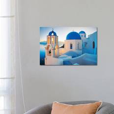 Latitude Run Oia Sunrise, Santorini, Greece II Framed Art