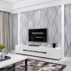 Claverton 9.50m x 53cm 3D Embossed Matte Wallpaper Roll