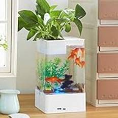 Akvarium Multicolour fish tank + Usb Mini Small Acrylic Fish