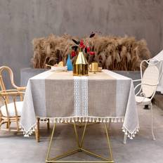 Natural Tablecloths Tianfu Cotton Linen Vintage Decoration Tablecloth Natural