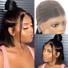Huiwanyan HUIWANYAN Bob Wig Human Hair 13x4 Lace Front Wigs Human Density