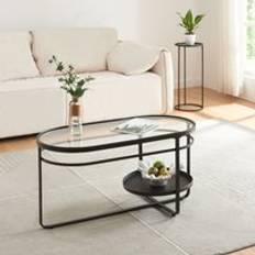 [en.casa] Soffbord [en.casa] Kumla Vardagsrumsbord Med Nedre Hylla Soffbord