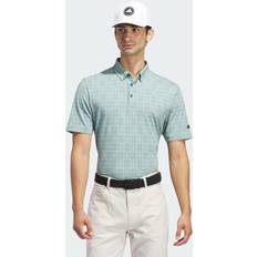 Golf - Green Clothing adidas Golf Go-To Printed Polo Collegiate Green