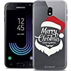 Caseink fodral för Samsung Galaxy J3 2017 J320 5 fodral [kristallgel HD mönster julkollektion 2017 design Merry Everyone mjuk ultratunn tryckt i Frankrike]